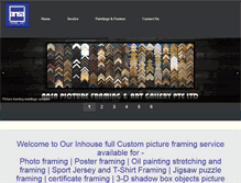 Tablet Screenshot of ansapictureframing.com